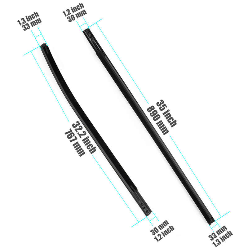 For FORD RANGER 12-21 Door Belt Line Weatherstrip Rubber Seal Set AB3926201A39AE