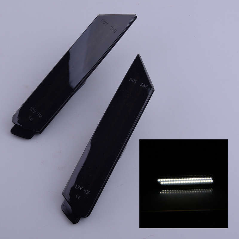 2Pcs Front Bumper LED Side Marker Light Lamp Fit For Chevrolet Camaro 2010-2015