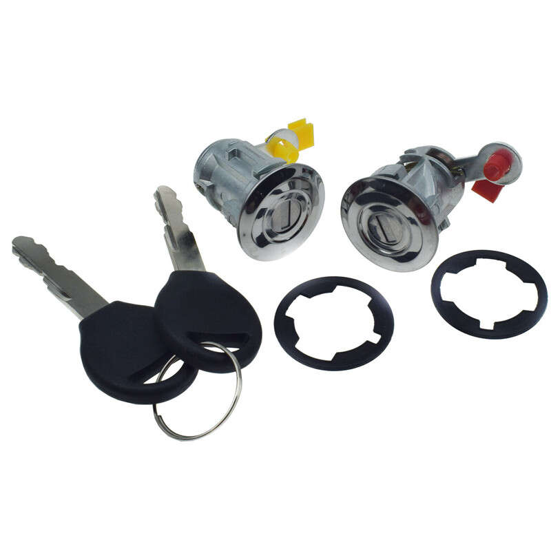 Set Car Door Lock Cylinder Key & Gasket Fit for Nissan Altima Frontier Xterra