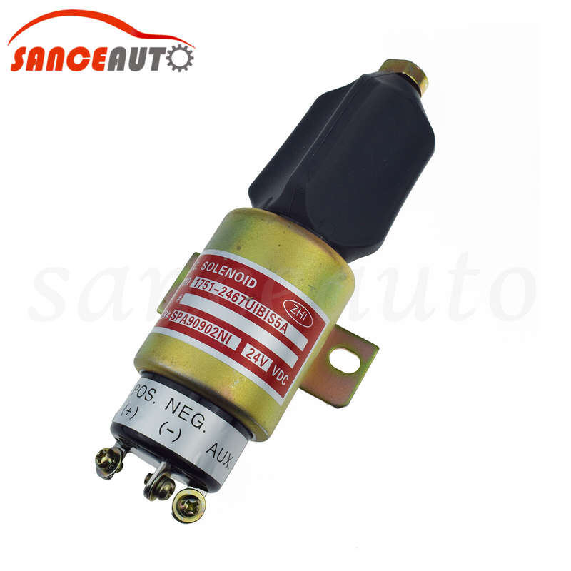 1751-2467UIBIS5A, SA-3933-24, SA-3766T-24 24V Stop Solenoid For Cummins 3864274