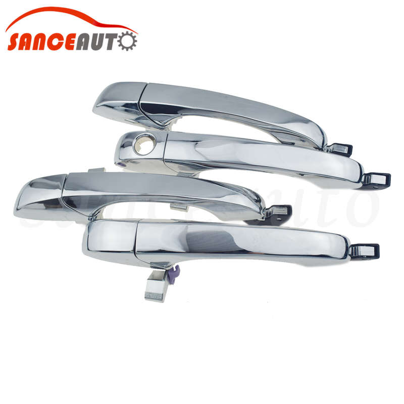 4PCS Chrome Exterior Door Handle For Chrysler 300 300C 05-10 Dodge Magnum 05-08