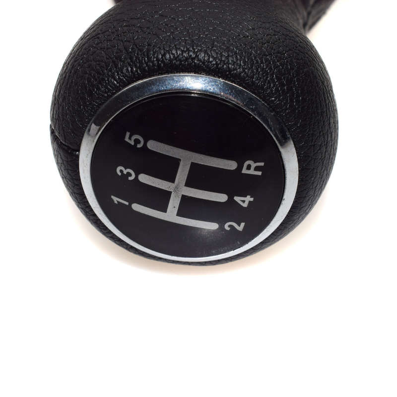 New 5 Speed Gear Shift Knob Gaitor Black LEATHER Boot Fit Audi A6 C5 A4 B5 A8 D2