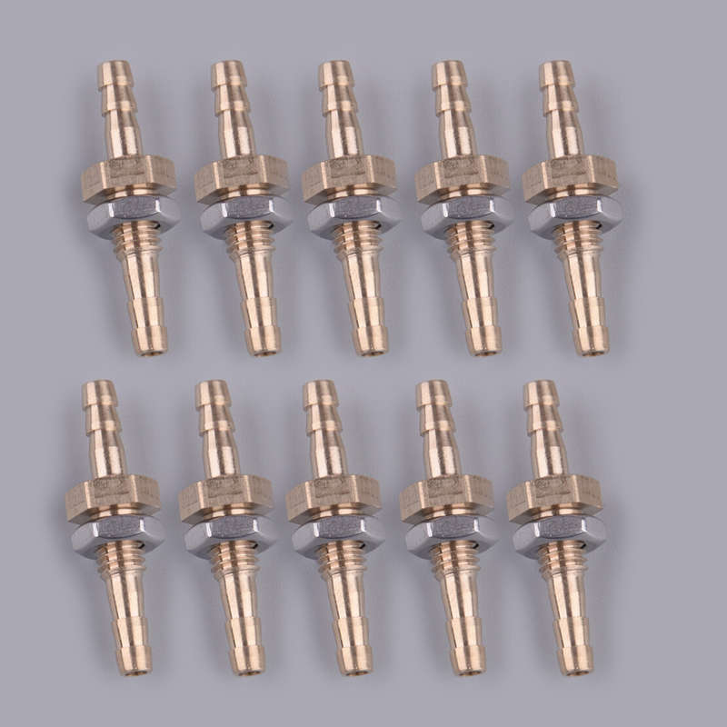 10Pcs 4mm Hose Barb Bulkhead Adapter Connector Fitting