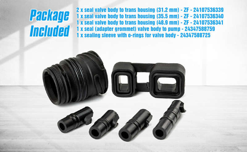 Valve Body to case Sleeve Seal kit Mechatronic Kit For BMW 6HP19 6HP21 6PCS