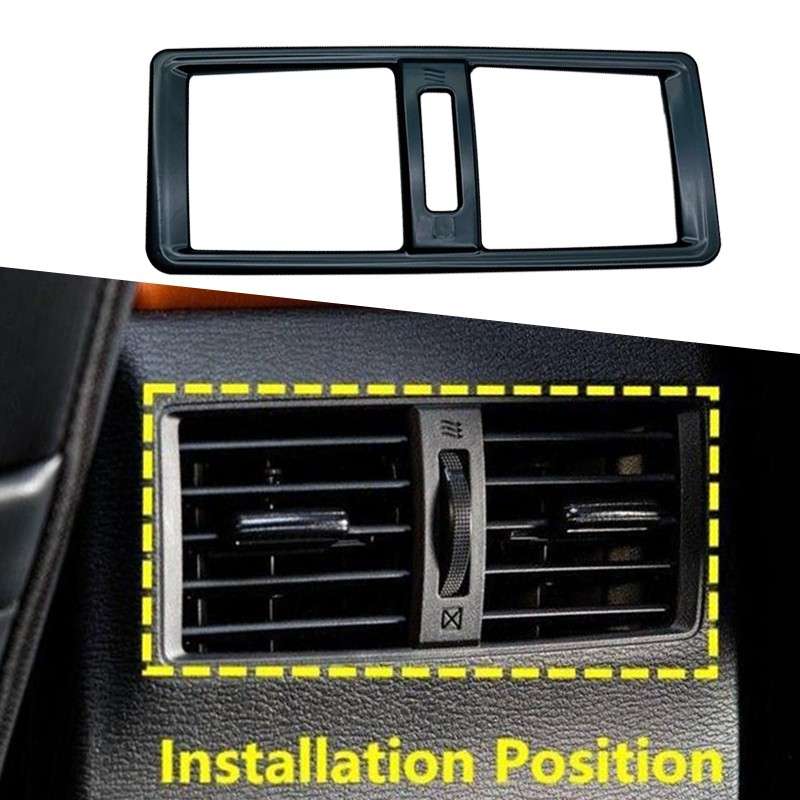 Black Rear Air Vent Outlet Cover Trim Fit For - Mitsubishi Outlander 2022-2023