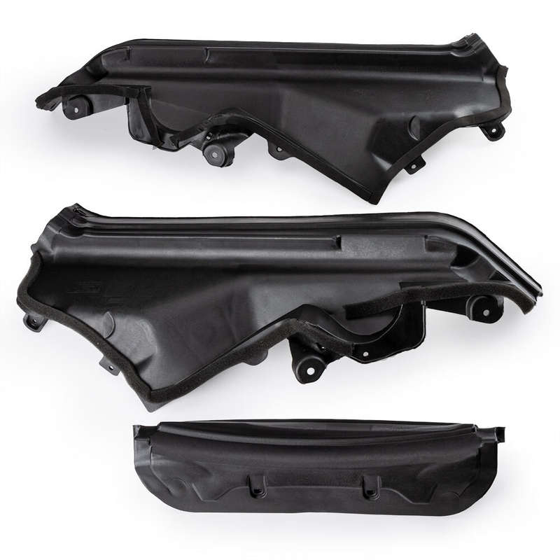 3PCS Engine Upper Cover Compartment Partition Panel For BMW X5 X6 E70 E71 06-14