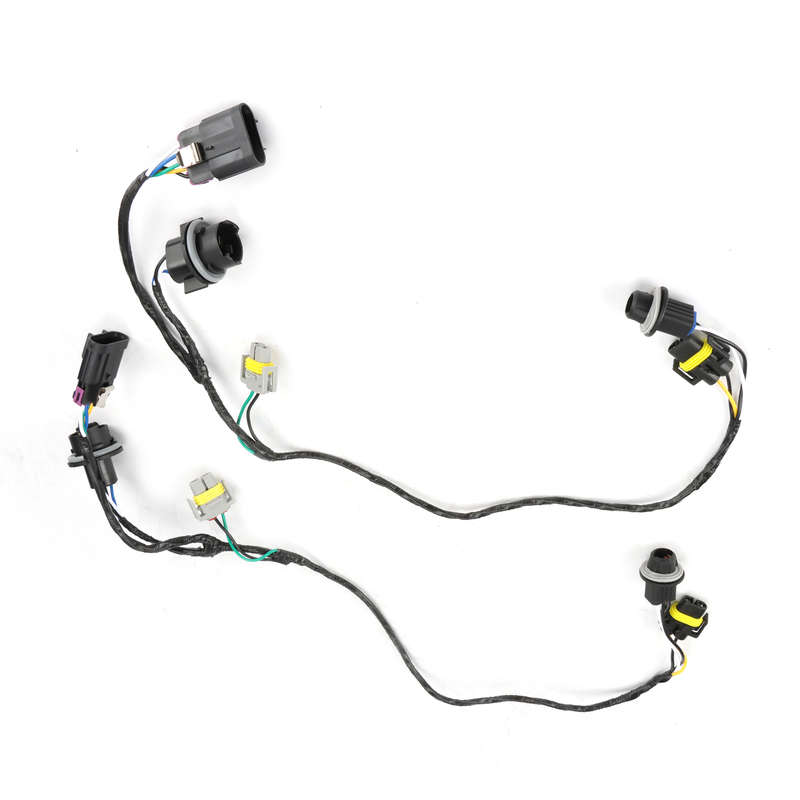Set of 2 Front Head Light Wiring Harness Socket for Chevrolet Malibu 2008-2012