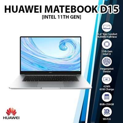 *BRAND NEW DEMO*HUAWEI MATEBOOK D15 11th GEN i3, 8GB RAM, 256SSD-WORTH 12k-GRAB IT @ JUST R6999!!!!!