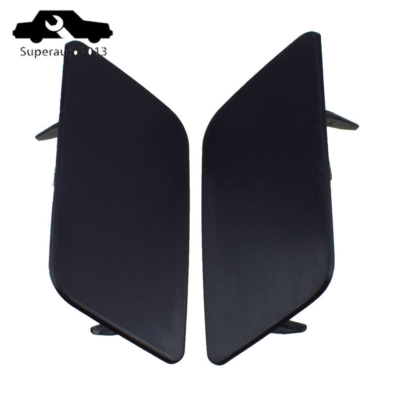Pair Front Left Right Bumper Headlight Washer Cover Cap For Audi Q3 2015-18 New