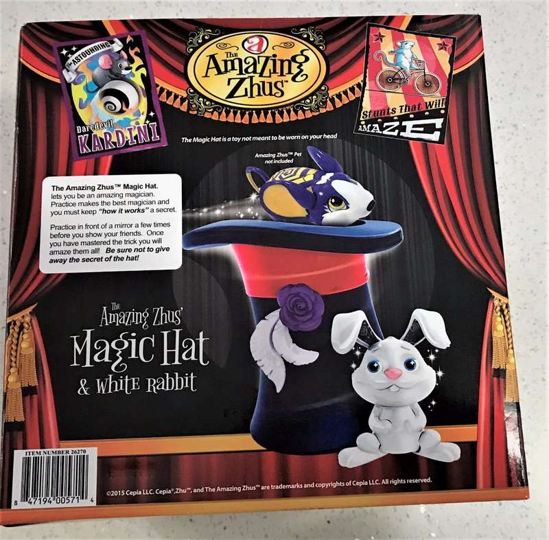 Amazing Zhus Magic Hat Ages Toy Play Magician Tricks Rabbit- Navy Blue (Display Item)