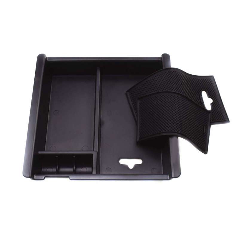 For Toyota Tacoma 16-18 Black Armrest Box Storage Organizer Case Tray Container