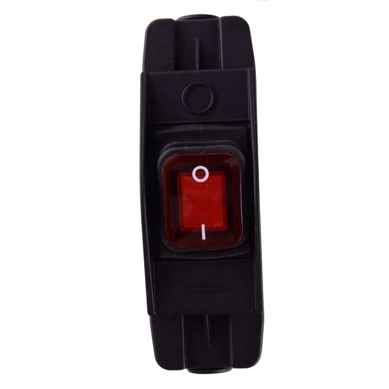 30A 220V Waterproof On/Off Inline Cord Switch Button With Indicator