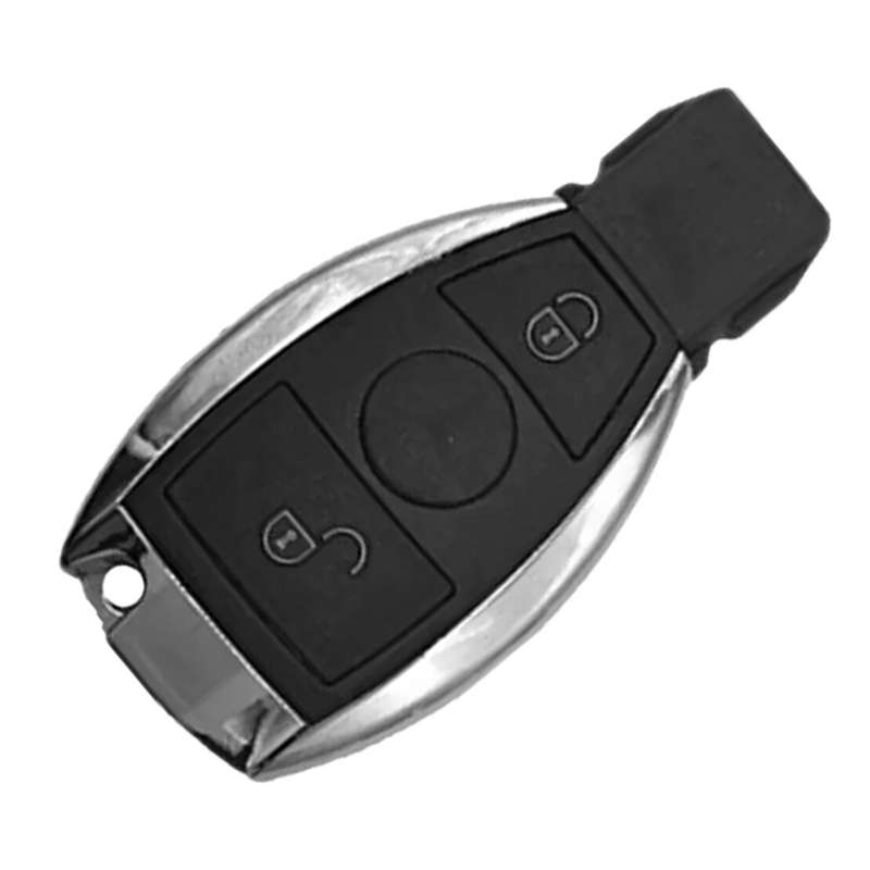 Car 2 Button Remote Key Fob Case With Uncut Blade Fit For Mercedes Benz