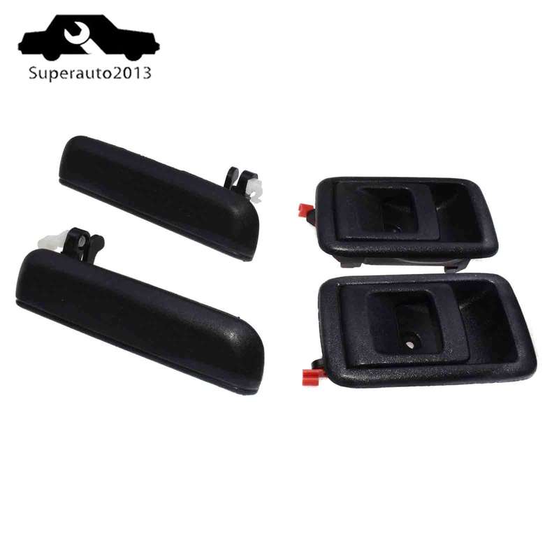 4PCS Exterior & Interior Door Handle Front Left Right For Toyota Tacoma Tercel