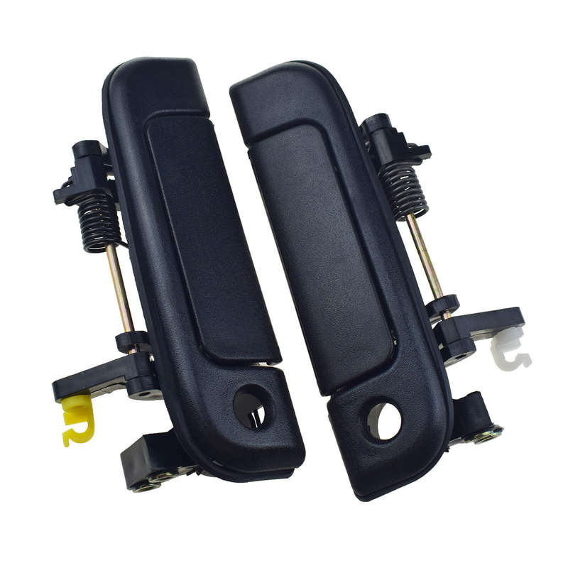 2PCS Outside Door Handle Front Left & Right Black For Toyota Hiace 1992-2004 New
