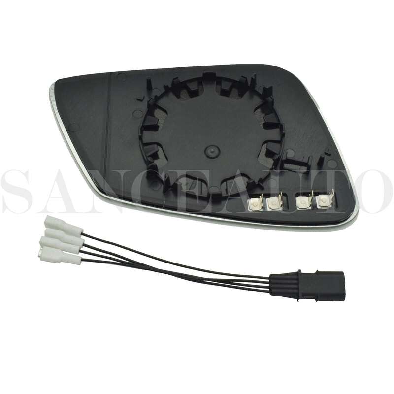 New Left Heated Mirror Glass W/ Wire 4 Pins For BMW 5 6 7 E60 F10 F18 GT F07 F06