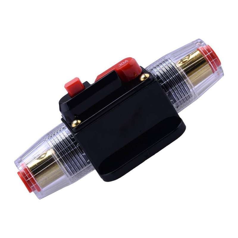 Car Stereo Audio 12V Circuit Breaker Fuse Inline Fits 4 8 Gauge Wire 150 Amp A2