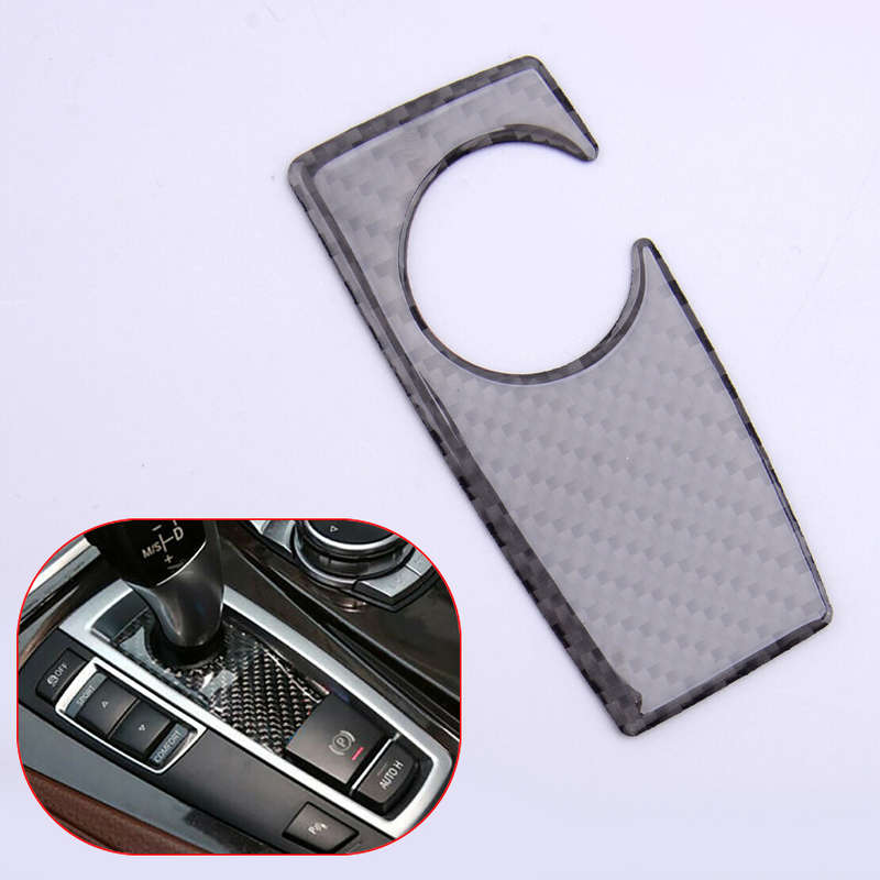Carbon Fiber Car Gear Shifter Panel Cover Trim Fit For BMW F07 F10 X3 F25 X4 F26