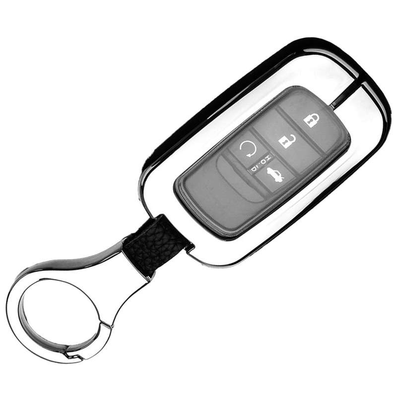 Key Fob Cover Case Keychain Fit For Honda Civic Accord CR-V Pilot Odyssey HR-V