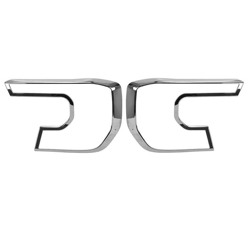 2PC Car Front Headlight Frame Exterior Fit for Ford Ranger 2022 2023 2024
