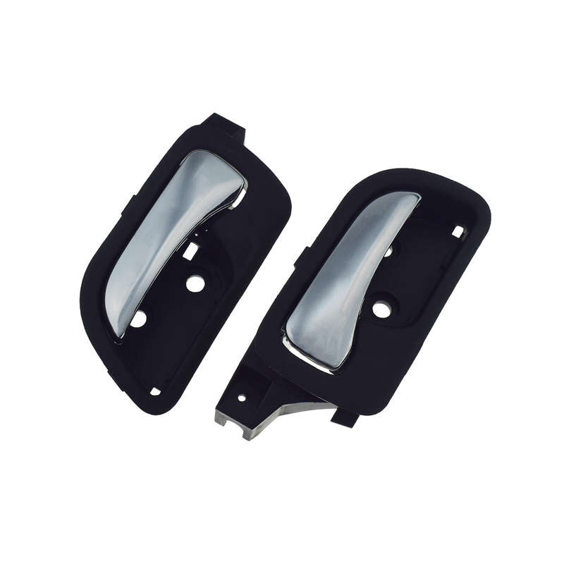 2PCS Interior Door Handle Front Left And Right w/Chrome For 2003-07 Honda Accord