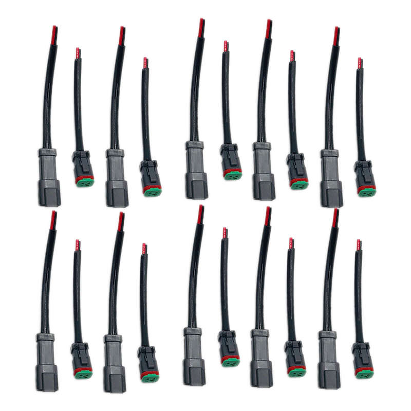 20x Heavy Duty Deutsch DT DTP Male/Female Adapters Connectors Pigtails Wiring A6