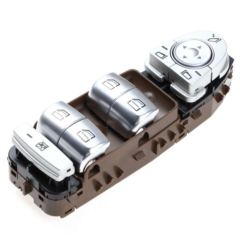 Brown For Mercedes-Benz C Class AMG Power Master Window Control Switch Button