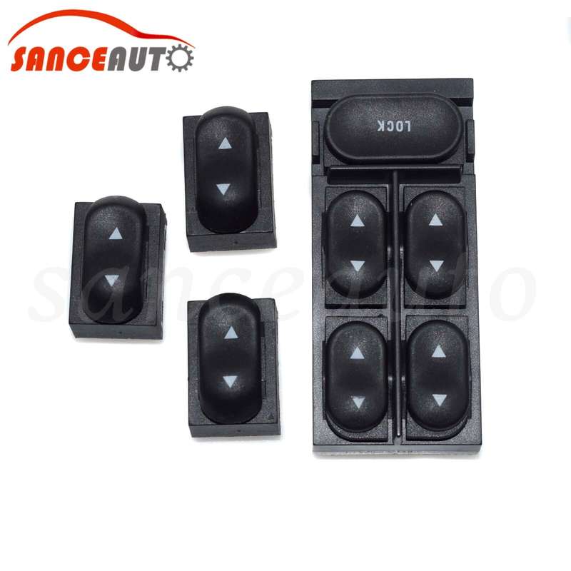 1 Main+3 Single Power Window Switch For Ford Mustang 94-04 F4ZZ14529A F4ZZ14529B