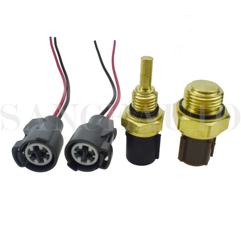 Cooling Fan Switch & Coolant Sensor & Connectors For Honda Odyssey Accord Pilot