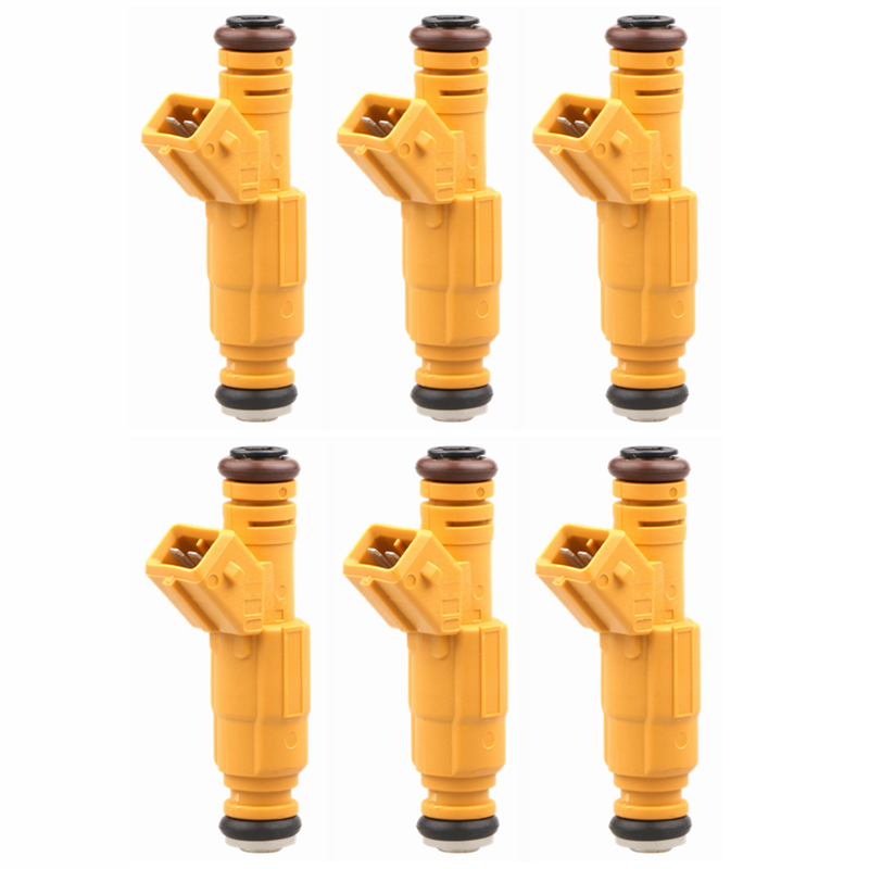 6Pcs Fuel Injector 0280155700 0280155710 For JEEP 87-98 4.0L EV1 4 hole