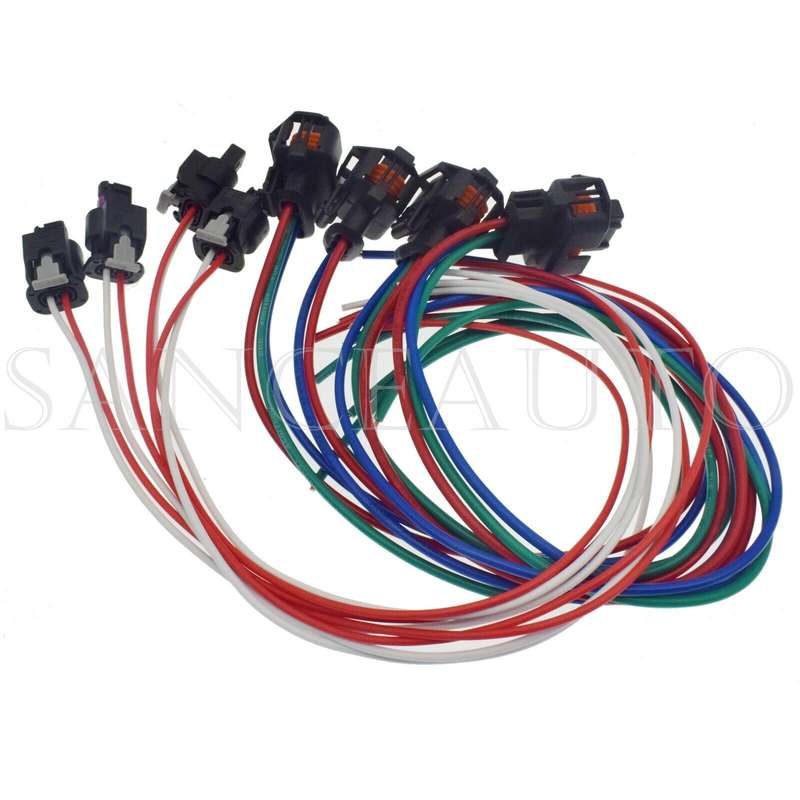 Camshaft Position Sensor Adjuster Magnets Connectors 8PCS Fit Mercedes R171 W203