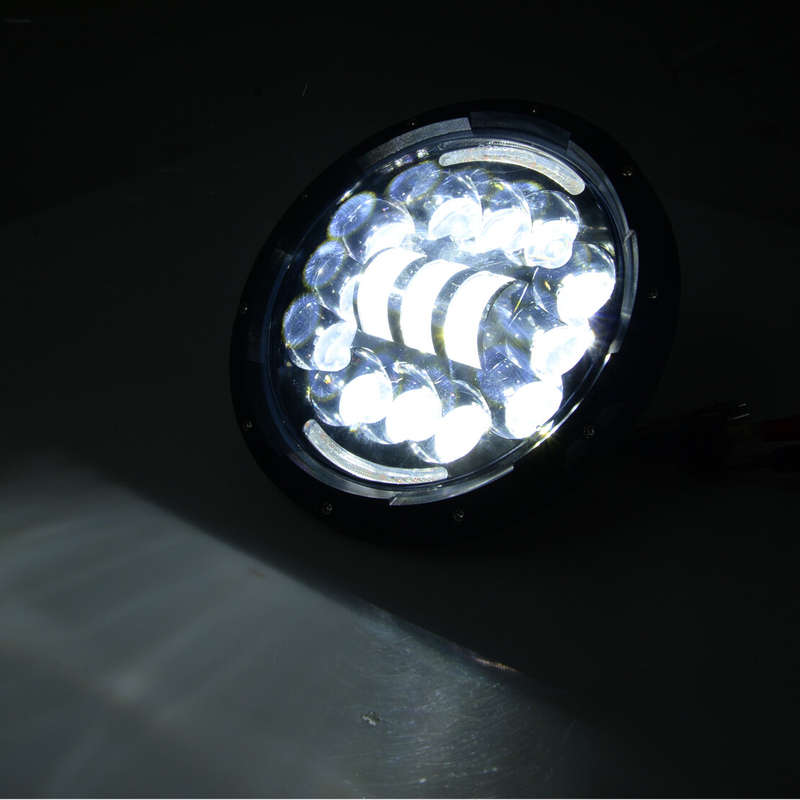 1x 7" LED Headlight DRL Lights Combo Fit for Jeep Wrangler Hummer H1 & H2