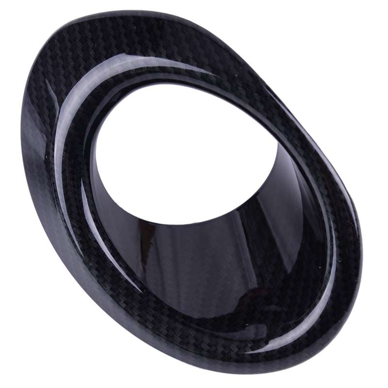 2x Carbon Fiber Front Fog Light Ring Trim Part Fit For Honda Civic Sedan 2016-18