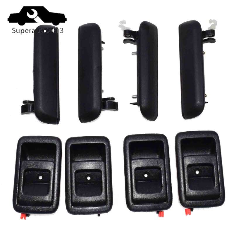 For Toyota Tercel 1995-98 Interior & Exterior Door Handle Front Rear Left Right