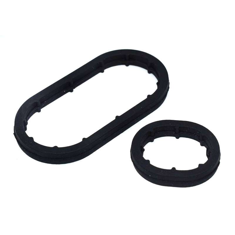 For Mercedes M112 M113 Engine Oil Cooler Seal Ring Gasket Set 2pcs 1121840261