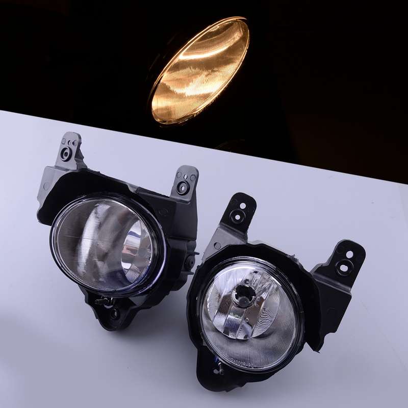 1Pair Front Bumper Fog Light Assembly With Bulb Fit for Kia Soul 2010-11 New