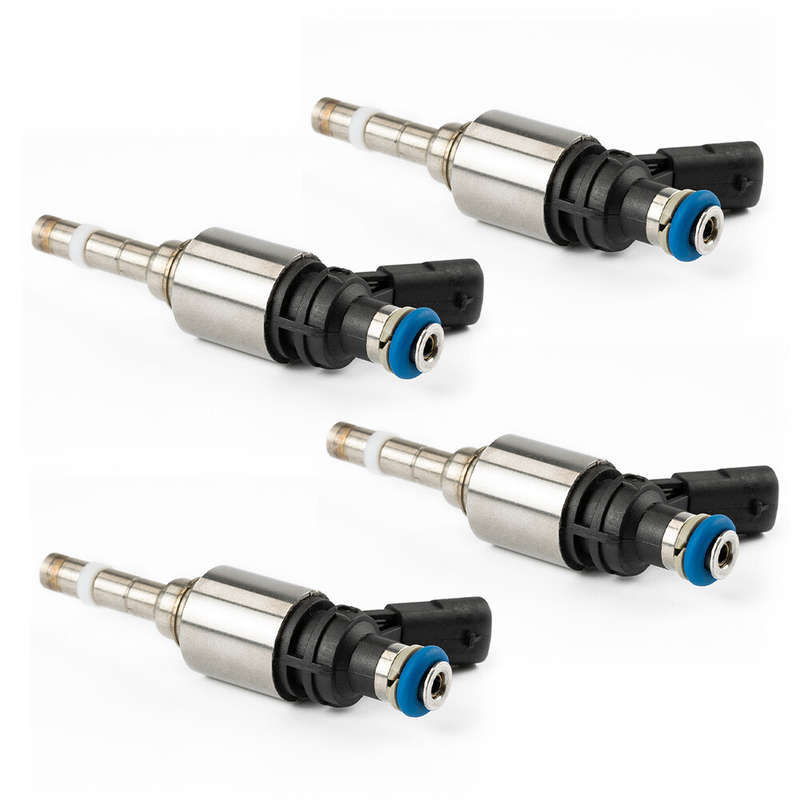 Set of 4 Fuel Injectors 0261500076 For Audi A4 A3 A5 TT VW T5 Eos CC 2.0L Turbo