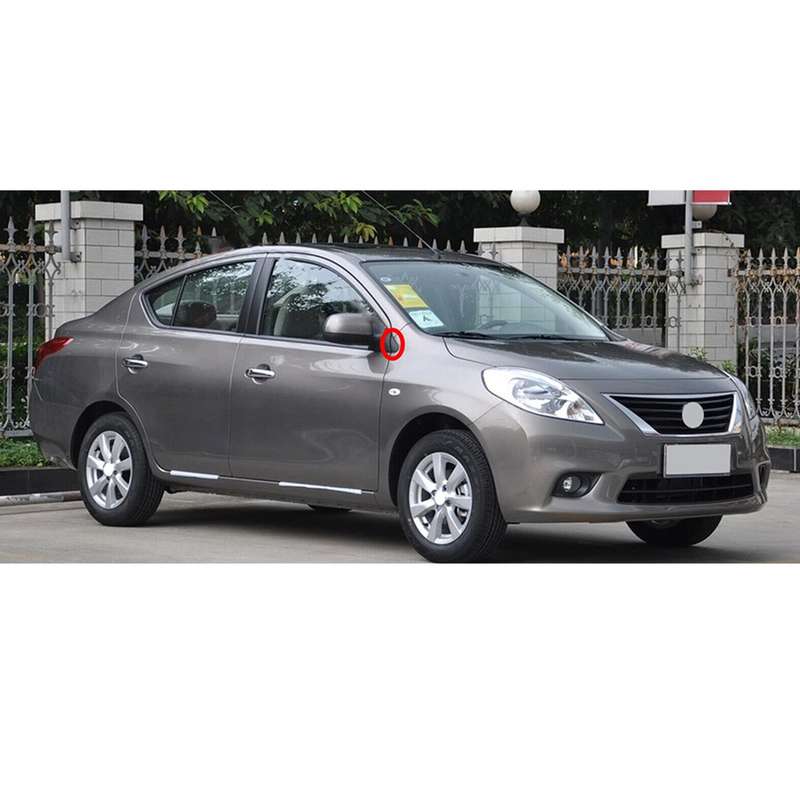 1Pair Fender Corner Window Mirror Molding Trim Fit For Nissan Versa 2012-2014 zx
