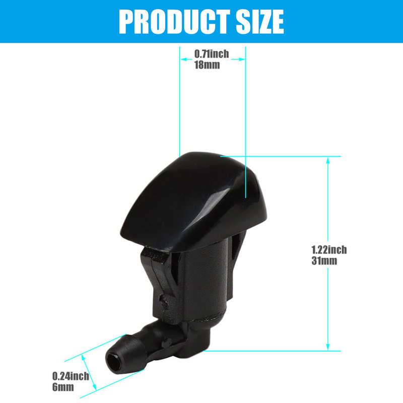 2x Windshield Washer Wiper Spray Nozzle Jet 85381-AE020 For Toyota Sienna 04-10