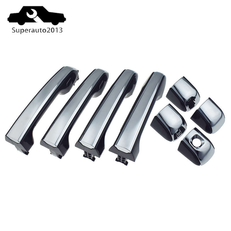 4X Front Rear LH RH Outside Door Handle For 2010-2016 Toyota 4Runner Lexus GX460