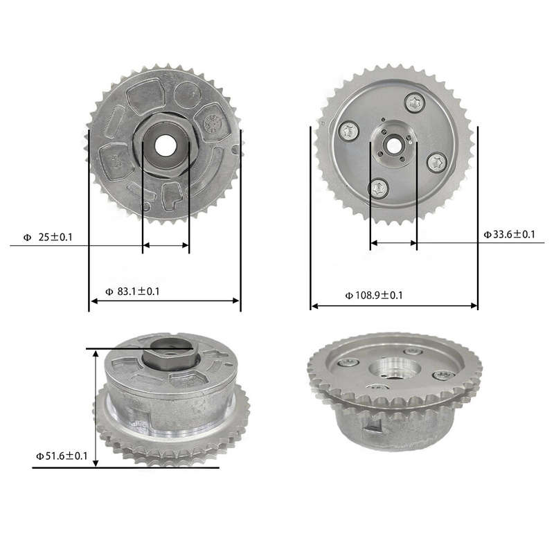 For Porsche Cayenne Panamera 4.8L V8 94810505121 2Pcs Camshaft Adjuster