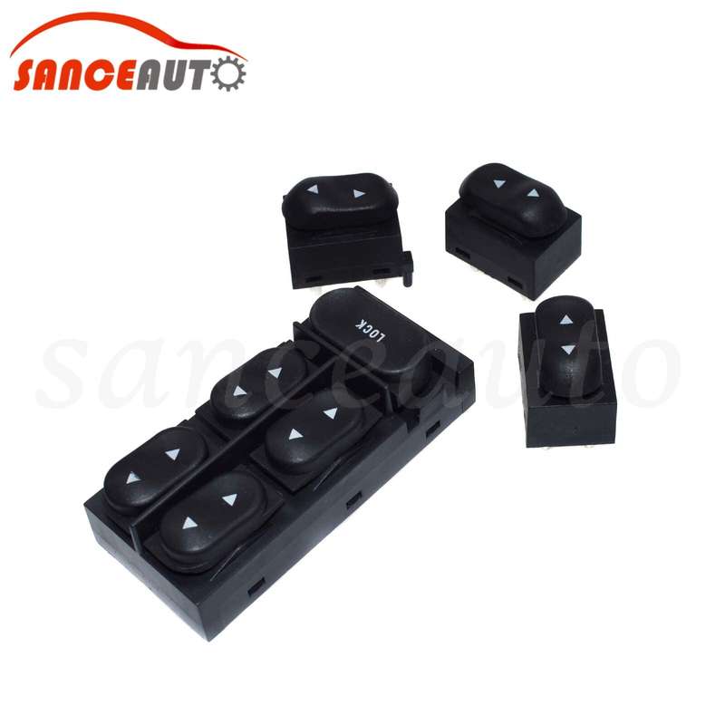 1 Main+3 Single Power Window Switch For Ford Mustang 94-04 F4ZZ14529A F4ZZ14529B