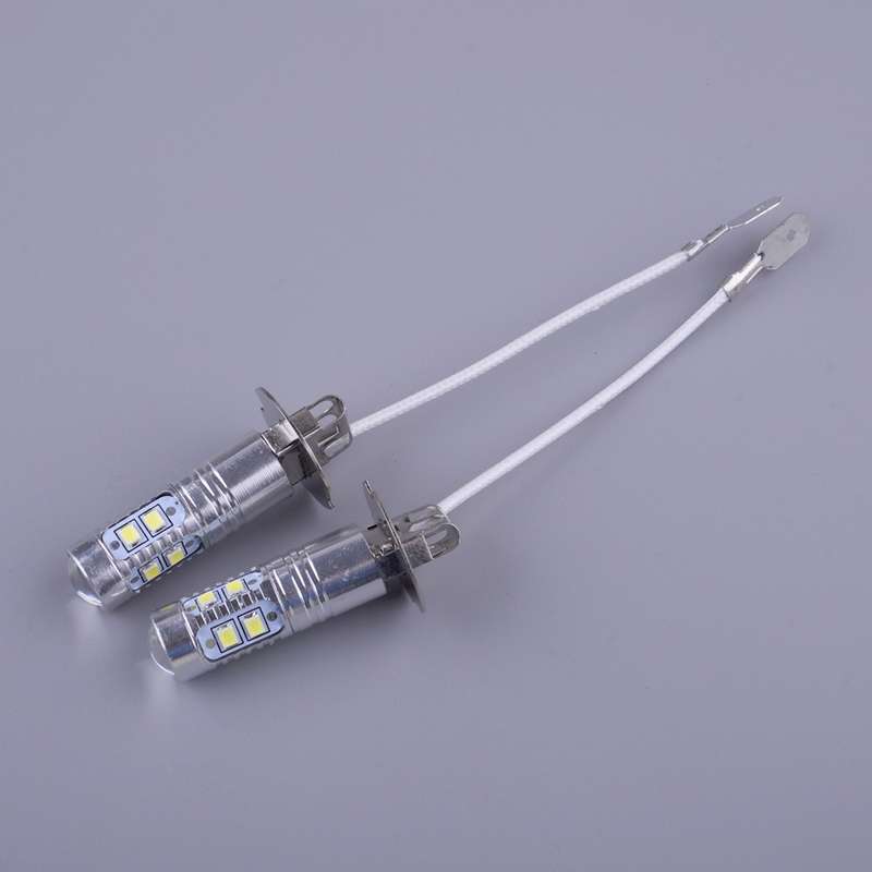 2x White H3 Car LED Fog Driving Light Bulb Conversion Kit Super Bright 6000K