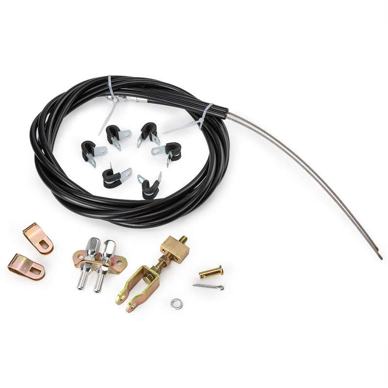 Emergency Brake Cable Kit Fit Floor Mount Parking Disc Drum For Wilwood 330-9371