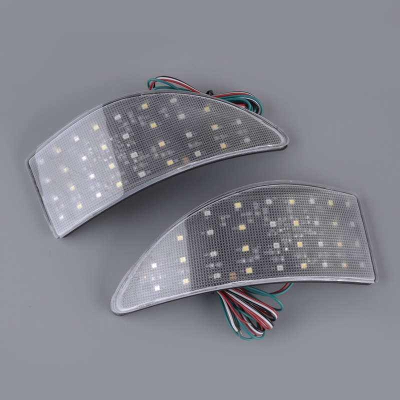 Bumper Reflector Light Rear 2pcs Fit For Lexus IS250 IS350 2006-2013 Clear Lens