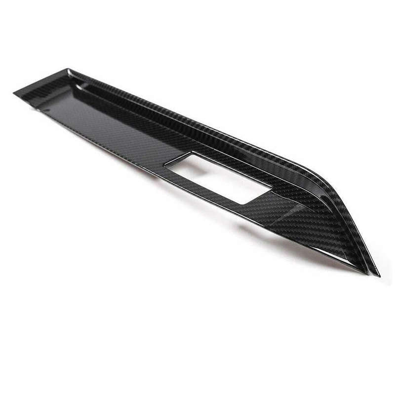 Carbon Fiber Grain Co-pilot Dashboard Cover Fit For Ford Mustang 2015-2019