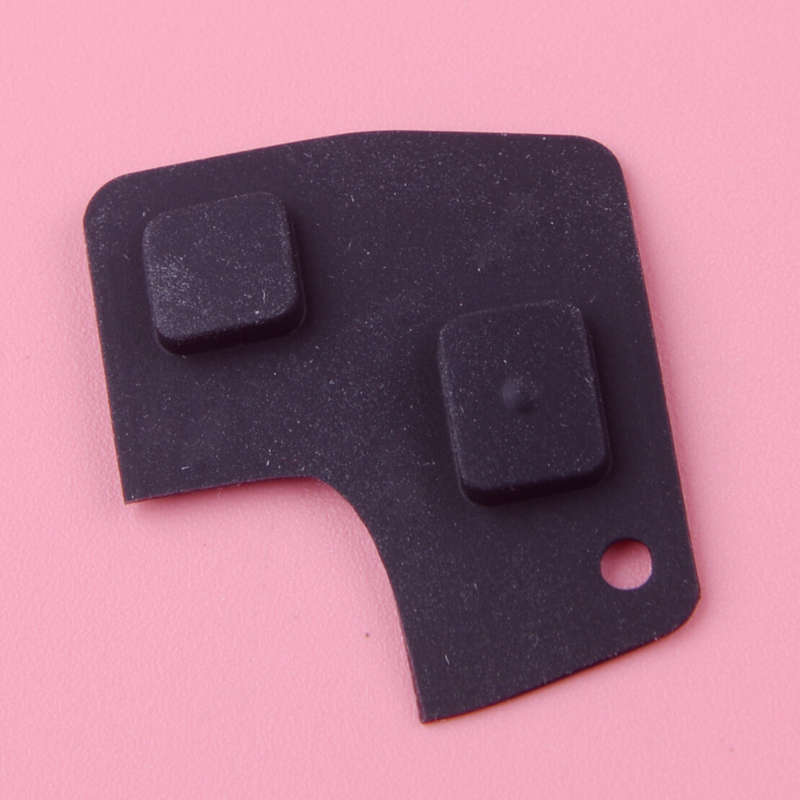 Car 2 Button Remote Key Fob Shell Switch Rubber Pad Fit For Toyota Corolla Rav4.