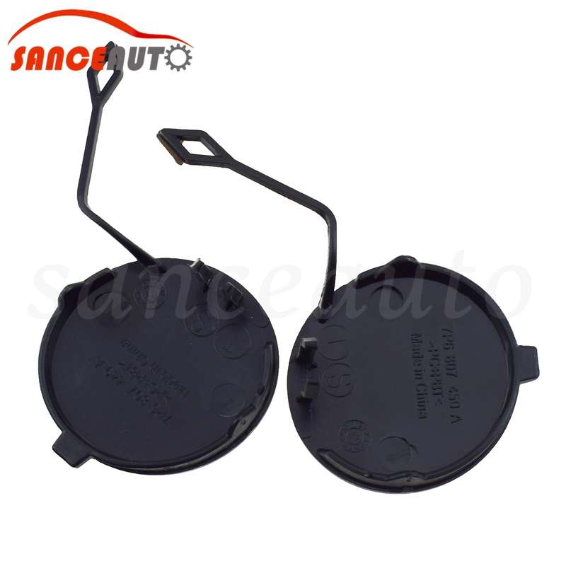 For VW Touareg 11-14 Rear Bumper Tow Hook Eye Cover Cap 7P6807449A 7P6807450A