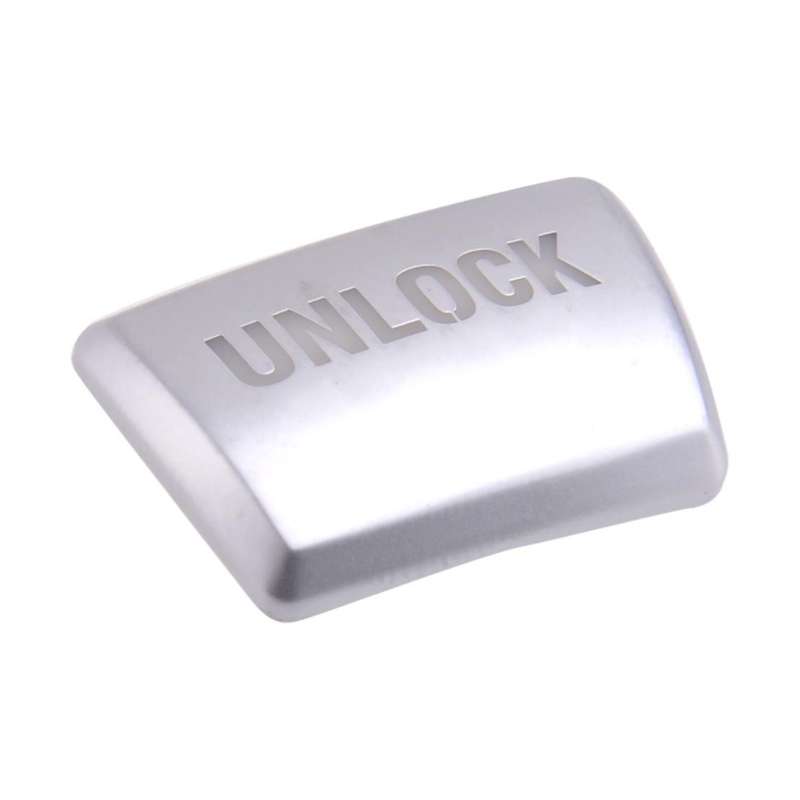 Silver Gear Shift Knob "Unlock" Button Trim Fit For BMW 3 5 7 Series X3 X4 X5 X6