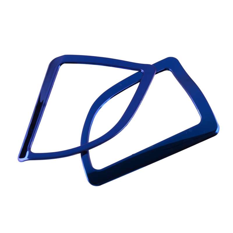 Pair Blue Console Air Outlet Vent Cover Trim Fit For Toyota Corolla 2014-2017